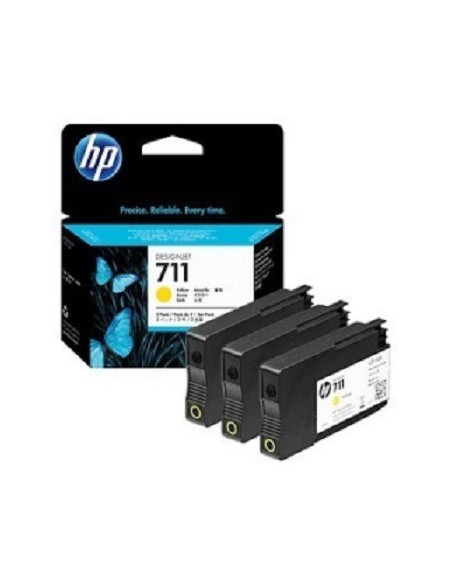 CARTUCHO HP 711 YELLOW DESIGNJET T120 T520 PACK 3U