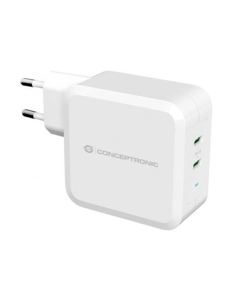 CARGADOR USB-C CONCEPTRONIC 100W 2XUSB-C WHITE