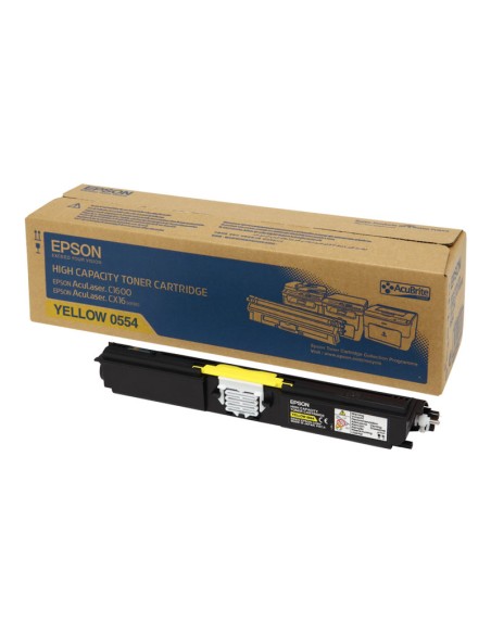 TONER EPSON 0554 YELLOW GRAN CAPACIDAD C1600 CX16 2700 PAG