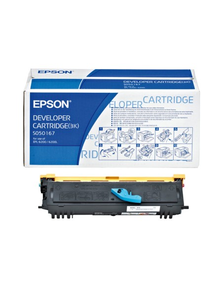 TONER EPSON S050167 BLACK EPL-6200 3000 PAG 