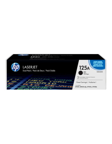 TONER HP 125A BLACK DUALPACK CP1215 CM1312 CP1515 CP1518 2X 2200 PAG