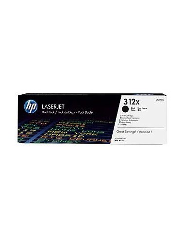 TONER HP 312X BLACK GRAN CAPACIDAD DUALPACK MFP M476 2X 4400 PAG