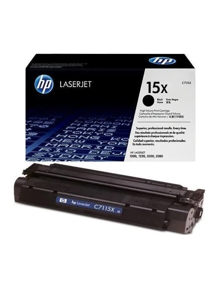 TONER HP 15X BLACK GRAN CAPACIDAD 1200 1220 3300 3380 3500 PAG