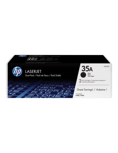 TONER HP 35A BLACK DUALPACK P1005...