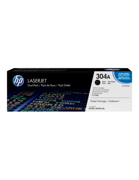 TONER HP 304A BLACK DUALPACK CP2025 CM2320 2X 3500 PAG