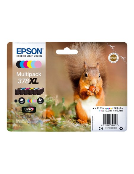CARTUCHO EPSON 378XL MULTIPACK EXPRESSION PHOTO XP-8605 XP-8700