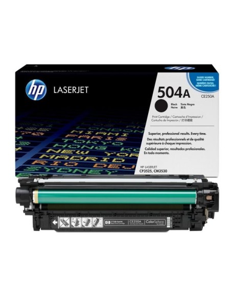TONER HP 504A BLACK CP3525 CM3530 5000 PAG
