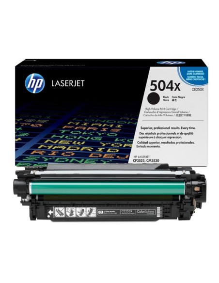 TONER HP 504X BLACK GRAN CAPACIDAD CP3525 CM3530 10500 PAG
