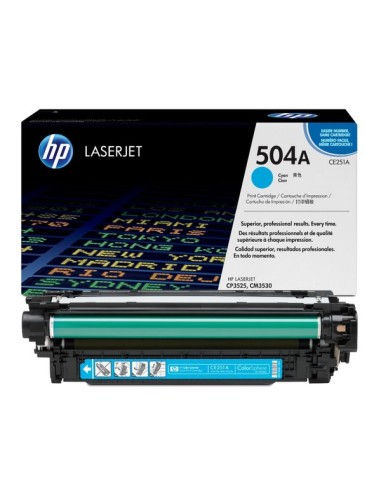 TONER HP 504A CYAN CP3525 CM3530 7000...