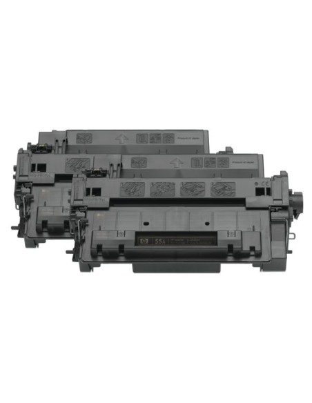 TONER HP 55X BLACK GRAN CAPACIDAD DUALPACK P3015 2X 12500 PAG
