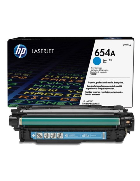 TONER HP 654A CYAN MFP M651 15000 PAG