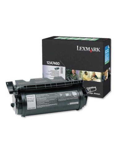 TONER LEXMARK 12A7460 BLACK T-630...