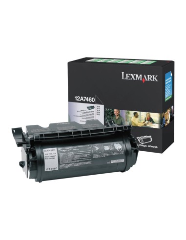 TONER LEXMARK 12A7460 BLACK T-630...