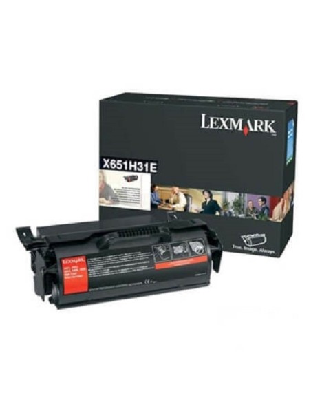 TONER LEXMARK X651H31E BLACK X651 X652 X654 X656 X658 25000 PAG RETORNABLE