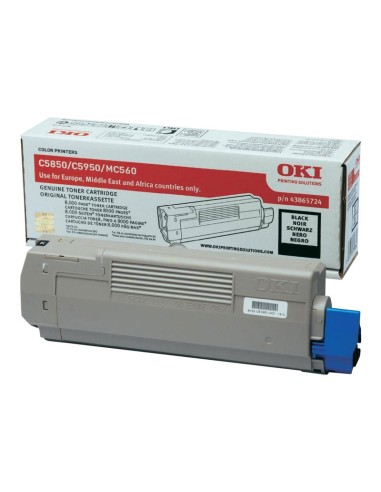 TONER OKI 43865724 BLACK C5850 C5950...