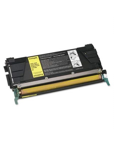 TONER LEXMARK C5220S YELLOW C522 C524 C530 C532 C534 3000 PAG RETORNABLE