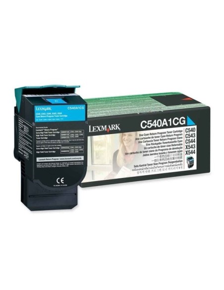 TONER LEXMARK C540A CYAN C540 C543 C544 X543 X544 1000 PAG