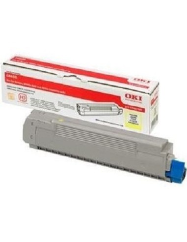 TONER OKI 43487709 YELLOW C8600 C8800...