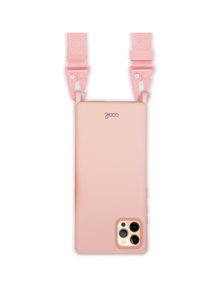 FUNDA MOVIL BACK COVER COOL PINK + CINTA PINK IPHONE 12 PRO MAX