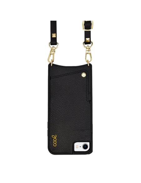 FUNDA MOVIL BACK COVER COOL POP-ROCK BLACK + CORDON IPHONE 7 / 8 / SE(2020)