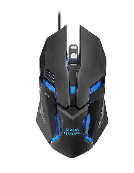TECLADO + MOUSE MARS GAMING MCPRGB2ES RGB BLACK + AURICULARES + ALFOMBRILLA