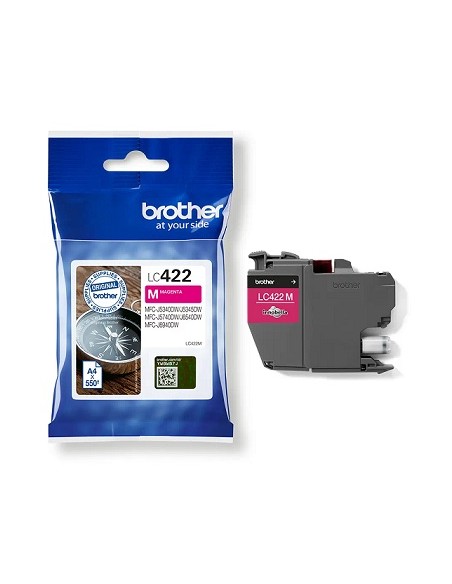 CARTUCHO BROTHER LC422 MAGENTA MFC J5340DW J5740DW J6540DW J6940DW 550 PAGINAS