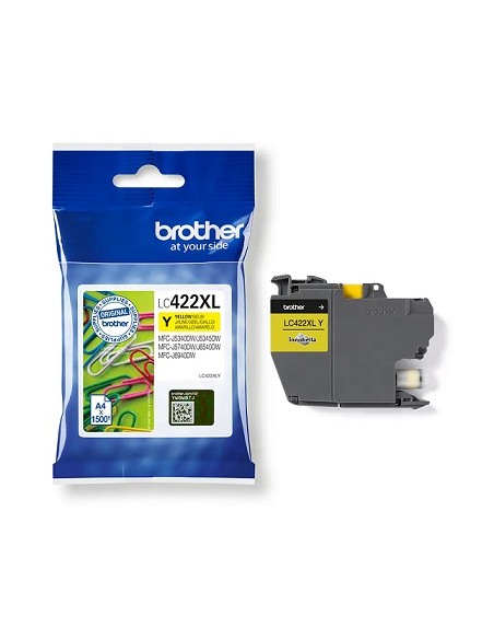 CARTUCHO BROTHER LC422XL YELLOW MFC J5340DW J5740DW J6540DW J6940DW 1500 PAGINAS
