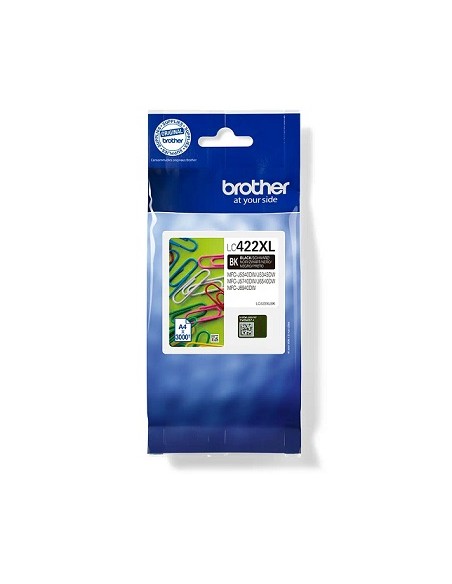 CARTUCHO BROTHER LC422XL BLACK MFC J5340DW J5740DW J6540DW J6940DW 3000 PAGINAS