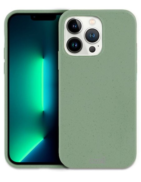 FUNDA MOVIL BACK COVER COOL ECO BIODEGRADABLE GREEN IPHONE 13 PRO