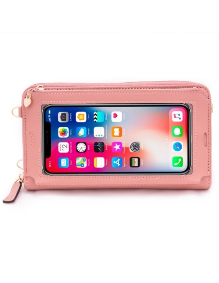 FUNDA MOVIL COOL BAG HORIZONTAL UNIVERSAL HASTA 6.7 PINK