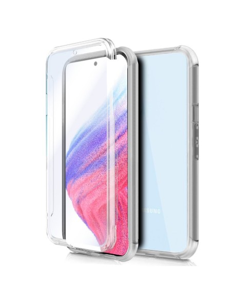 FUNDA MOVIL BACK + FRONT COVER COOL SILICONA 3D TRANSPARENTE SAMSUNG A53 5G A536
