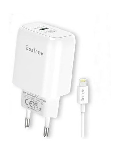 CARGADOR USB-C BOXFONE 20W WHITE +...