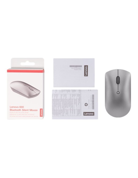 MOUSE LENOVO 600 SILENT BLUETOOTH SILVER