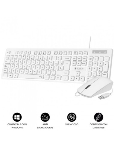 TECLADO + MOUSE SUBBLIM USB SLIM...