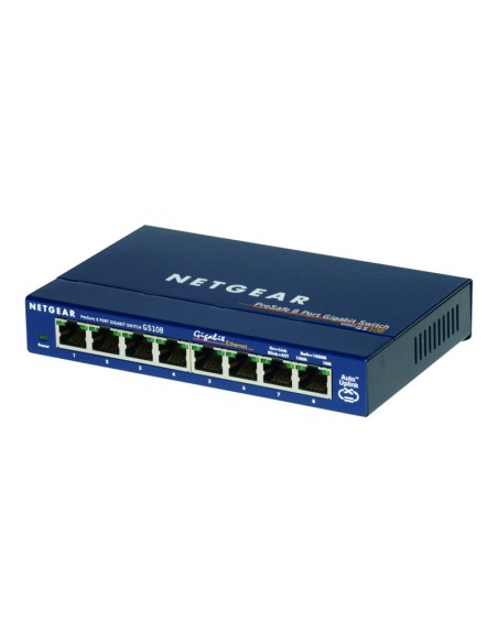 SWITCH NETGEAR GS108GE 10/100/1000 8 PUERTOS