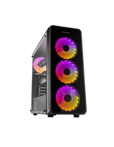 CAJA MEDIATORRE ATX NOX HUMMER TGM RAINBOW RGB BLACK