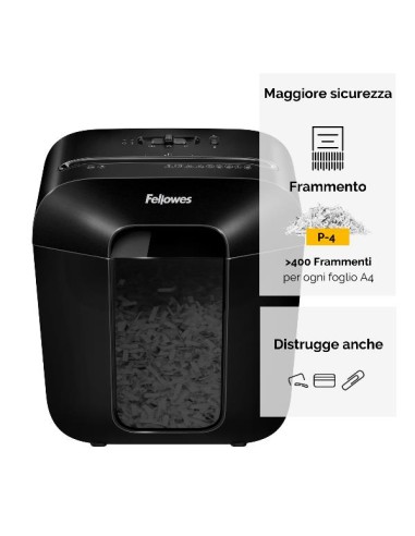 DESTRUCTORA FELLOWES LX25 P-4 4X37MM...