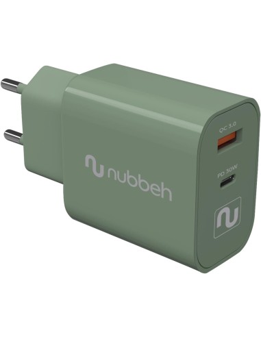 CARGADOR USB NUBBEH DUAL 30W USB +...