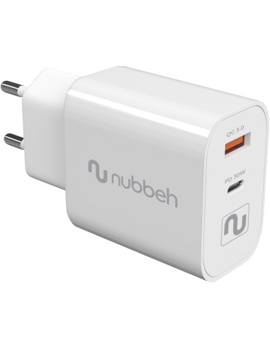 CARGADOR USB NUBBEH DUAL 30W USB +...
