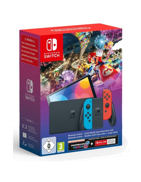 CONSOLA NINTENDO SWITCH OLED RED/BLUE + MARIO KART