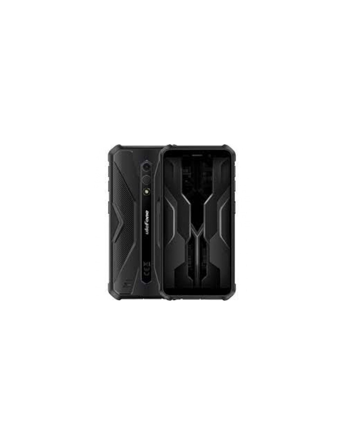 WIMSPEED Custodia per Ulefone Armor X12 Pro (5.45) con 1 X Vetro Temperato Pellicola Protettiva, Ultra Sottile Antiurto Nero Morbida Silicone Cover per Ulefone Armor X12 Pro - Folletto verde