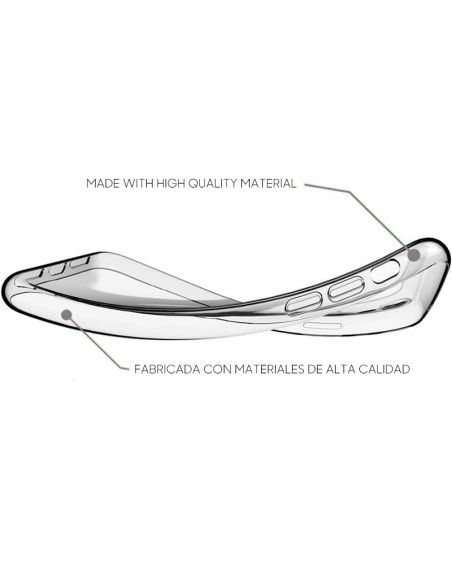 FUNDA MOVIL BACK COVER COOL SILICONA TRANSPARENTE TCL 40SE