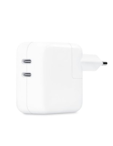 CARGADOR USB-C APPLE 35W 2XUSB-C WHITE