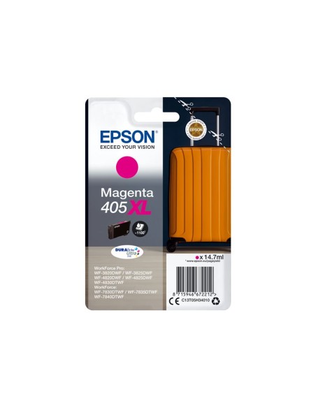 CARTUCHO EPSON 405XL MAGENTA WF-3820 WF-3825 WF-4820 WF-4825 WF-4830