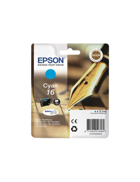 CARTUCHO EPSON 16 CYAN WF-2010 WF-2520 WF-2530 WF-2054