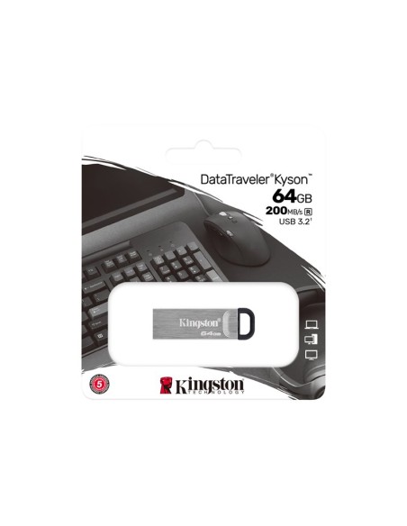 MEMORIA USB 3.2 64GB KINGSTON DTKN SILVER