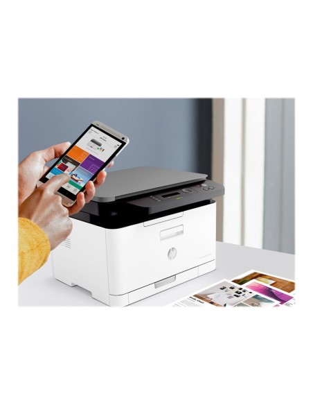 IMPRESORA HP MULTIFUNCION LASER COLOR MFP 178NW 19PPM LAN WIFI WHITE / BLACK