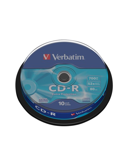 CD-R VERBATIM 700MB 52X LATA 10U