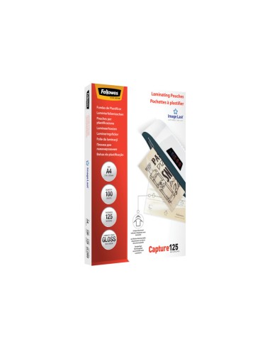 FUNDA PLASTIFICAR FELLOWES 125 MICRAS...