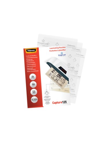 FUNDA PLASTIFICAR FELLOWES 125 MICRAS...